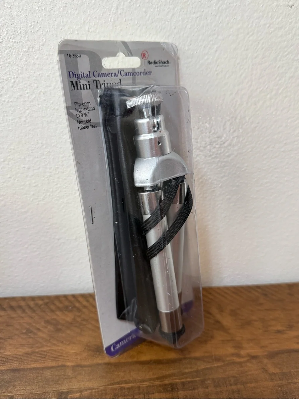 RadioShack Mini Tripod  flip-open legs extend to 9 3/8” nonskid rubber feet